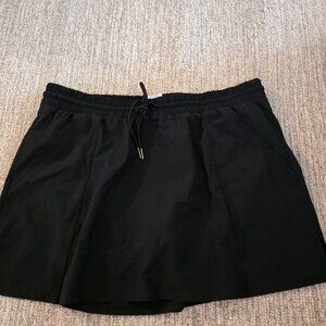 Black swim skirt